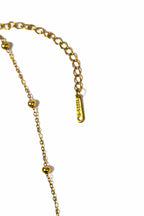Stainless steel pendentif chaine en or à boules